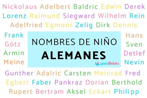 Nombres de niño alemanes y su significado